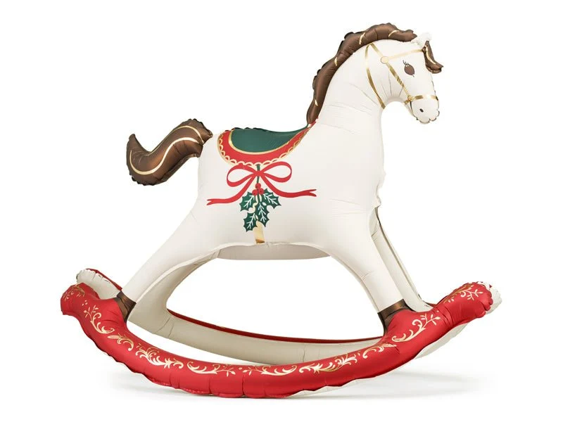 Kerst Ballon Hobbelpaard 106cm