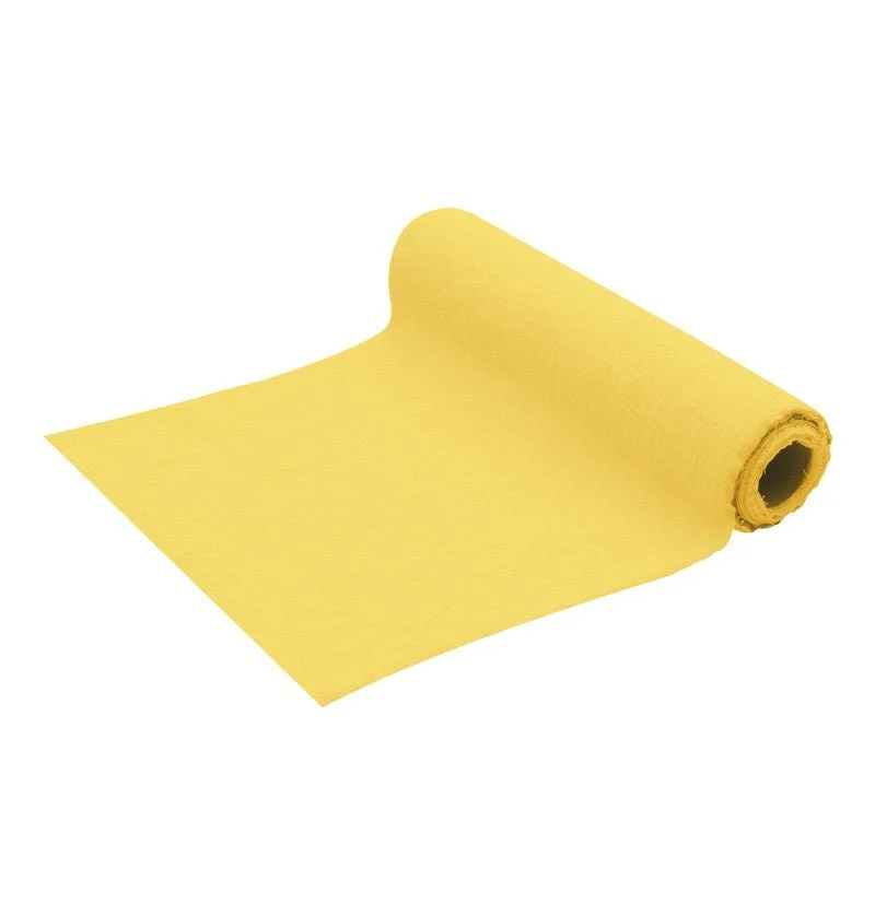 Gele Tafelloper Katoen 5m