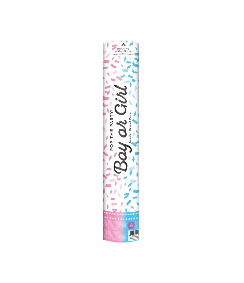 Gender Reveal Confetti Kanon Roze Papier 40cm