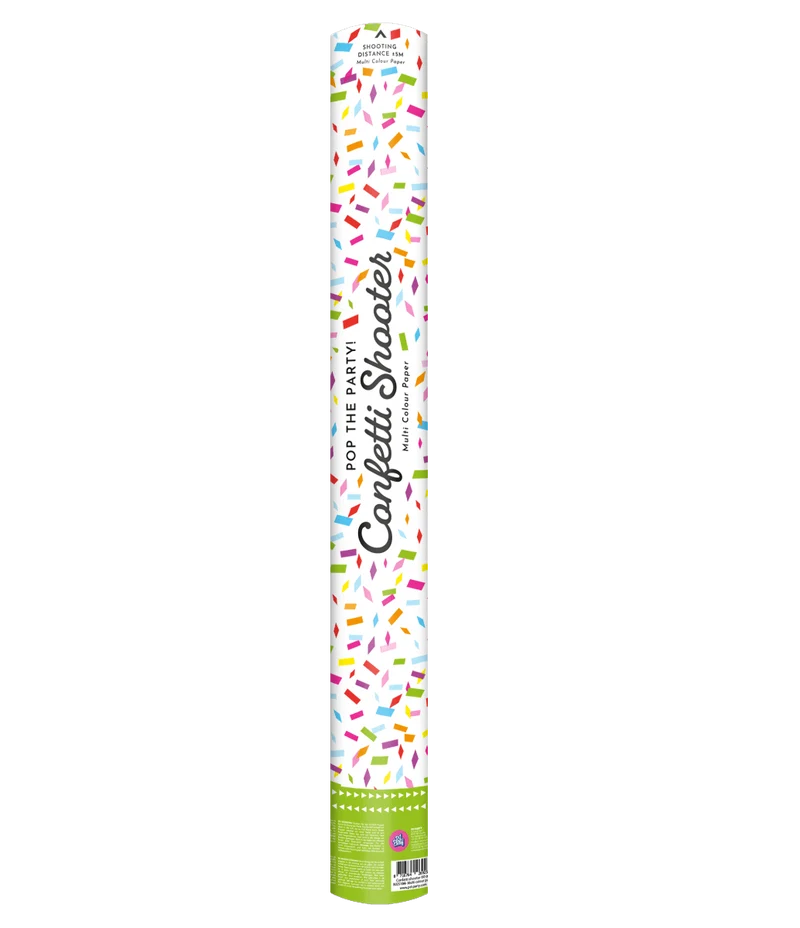 Gekleurde Confetti Kanon Papier 60cm