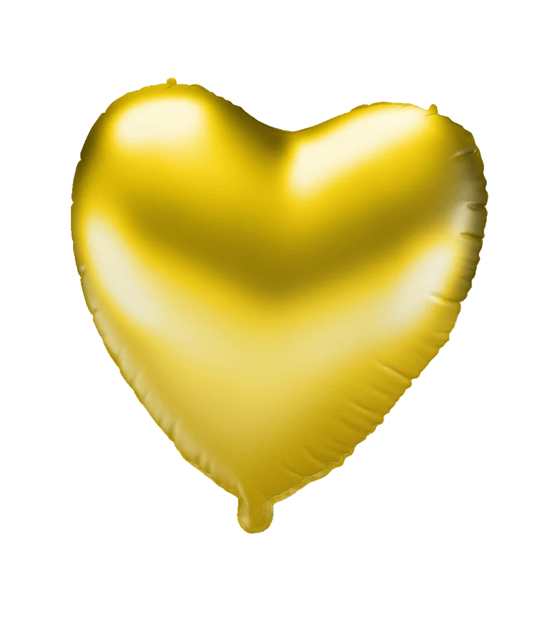 Hart Helium Ballon Goud Leeg