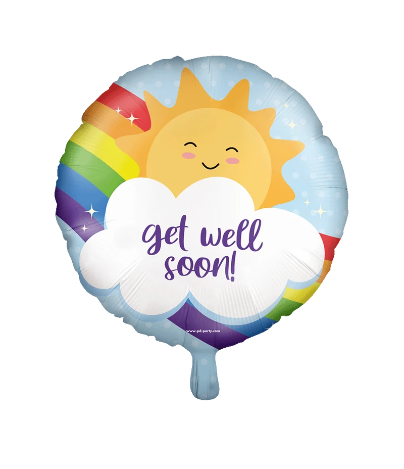 Get Well Soon Helium Ballon Leeg 46cm