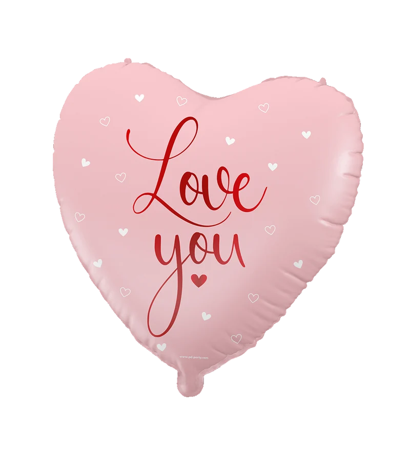 Love You Helium Ballon Leeg 46cm