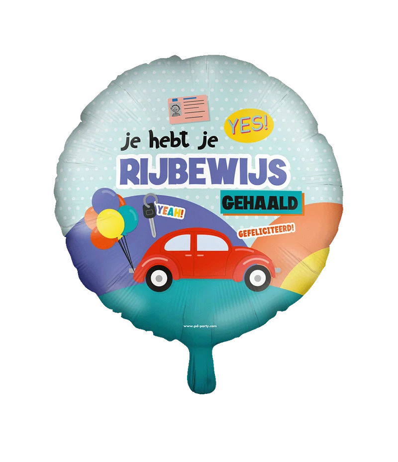 Rijbewijs Helium Ballon Leeg 46cm