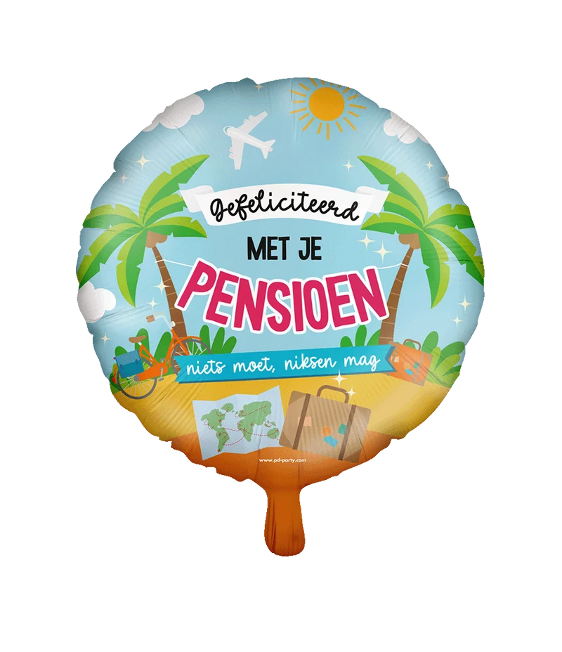 Pensioen Helium Ballon Leeg 46cm