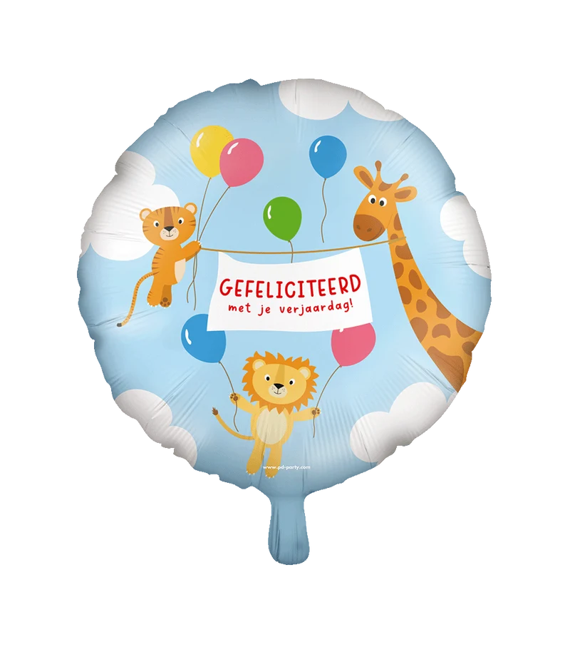 Gekleurde Helium Ballon Gefeliciteerd Met Je Verjaardag 46cm