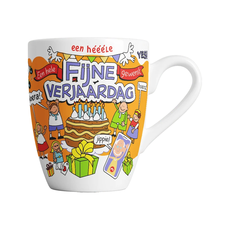 Fijne Verjaardag Mok 12cm