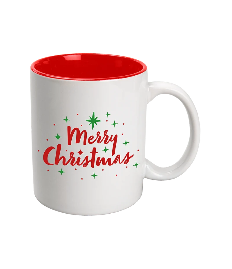 Kerst Mok Wit Rood Merry Christmas