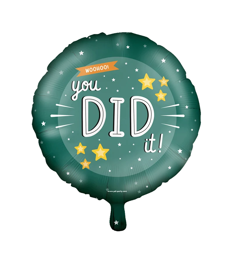 You Did It Helium Ballon Groen Leeg 46cm