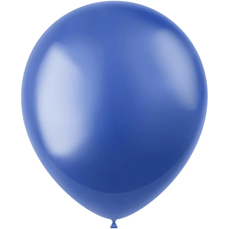 Blauwe Ballonnen Metallic Royal Blue 33cm 10st