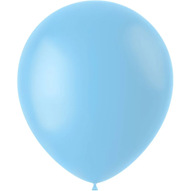 Lichtblauwe Ballonnen Powder Blue 33cm 50st