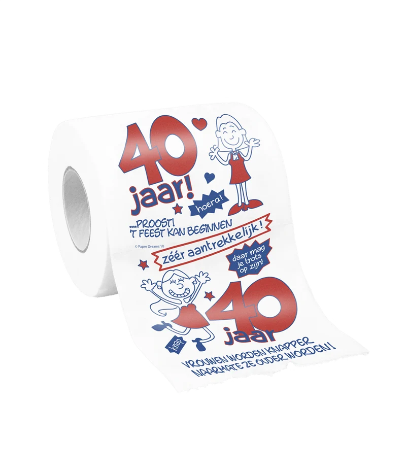 Toiletpapier 40 Jaar Vrouw