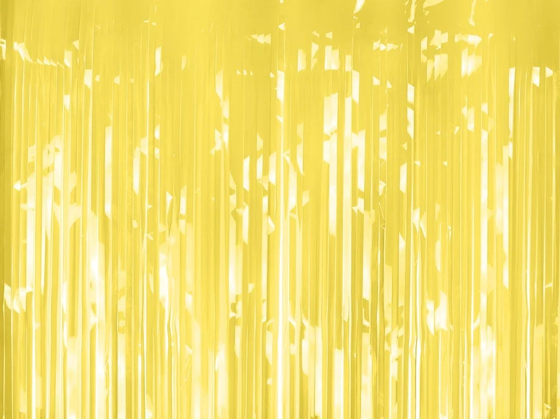 Gele Deurgordijn Metallic Folie 2m