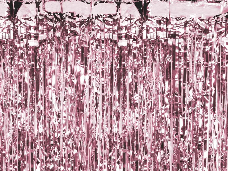 Rose Gouden Deurgordijn Metallic Folie 2m