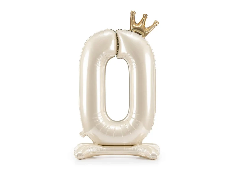 0 Jaar Helium Ballon Parelmoer Leeg 84cm