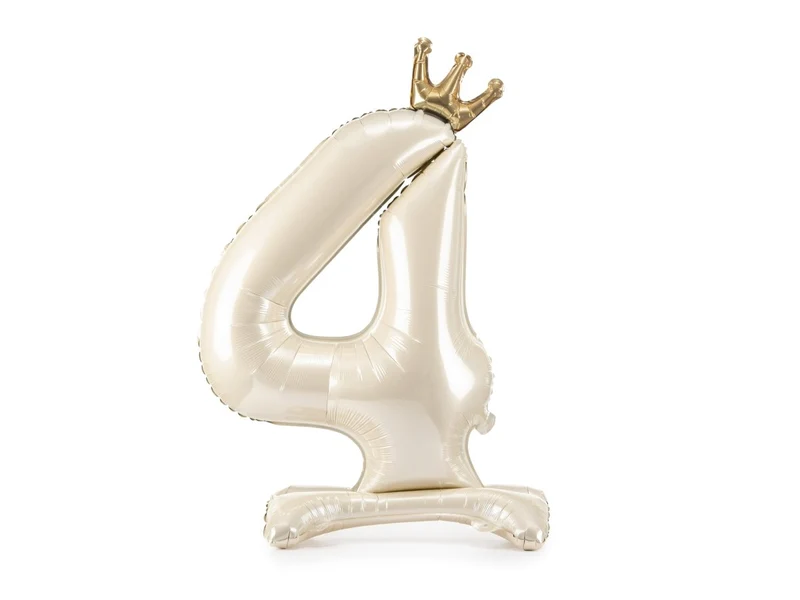 4 Jaar Helium Ballon Parelmoer Leeg 84cm