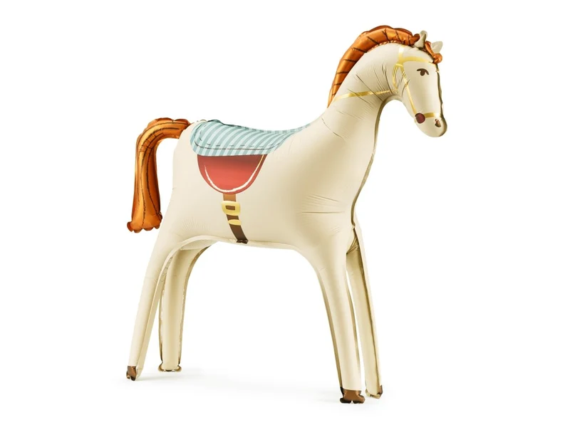 Paard Ballon Wit Leeg 86cm