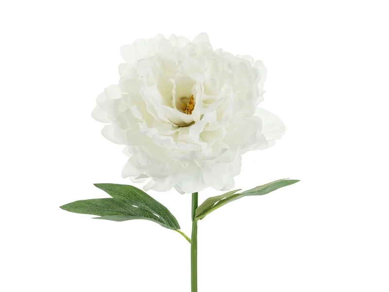 Witte Nep Bloem Pioenroos 35cm
