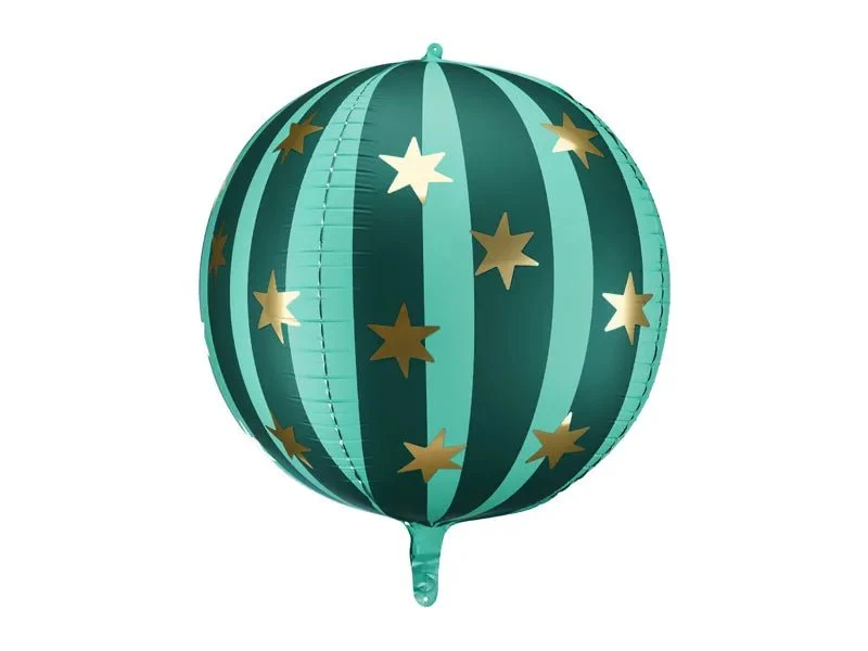 Groene Helium Ballon Sterren Leeg 75cm