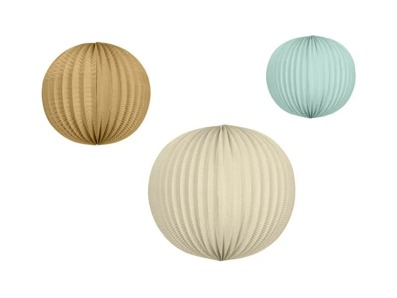 Gekleurde Lampionnen 3st