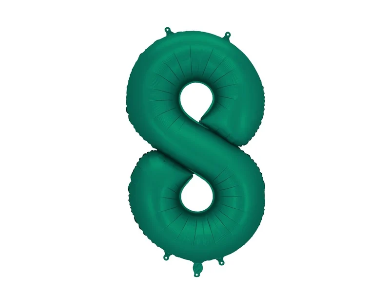 8 Jaar Cijfer Ballon Groen 86cm