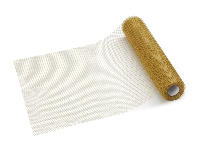 Gouden Tafelloper Tule 9m