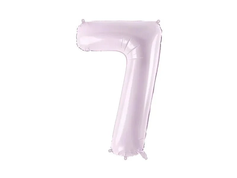 7 Jaar Cijfer Ballon Paars Leeg 72cm