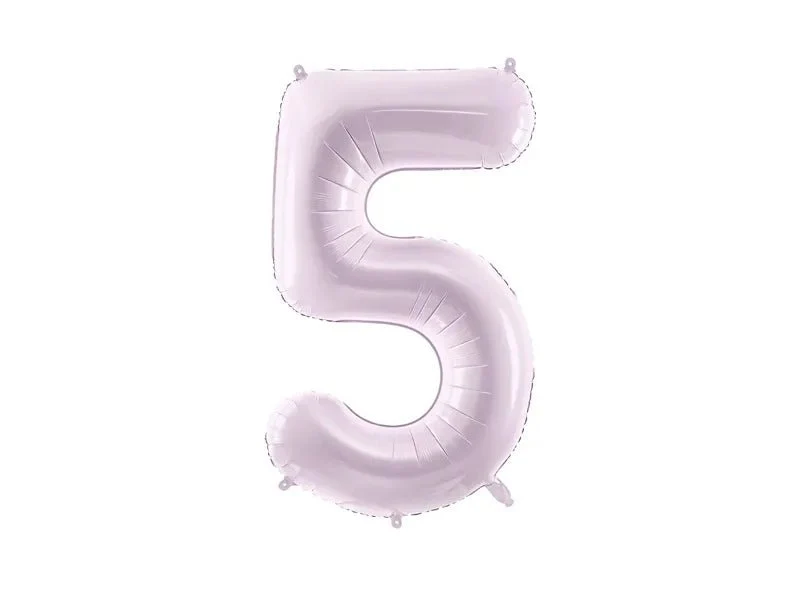 5 Jaar Cijfer Ballon Paars Leeg 72cm