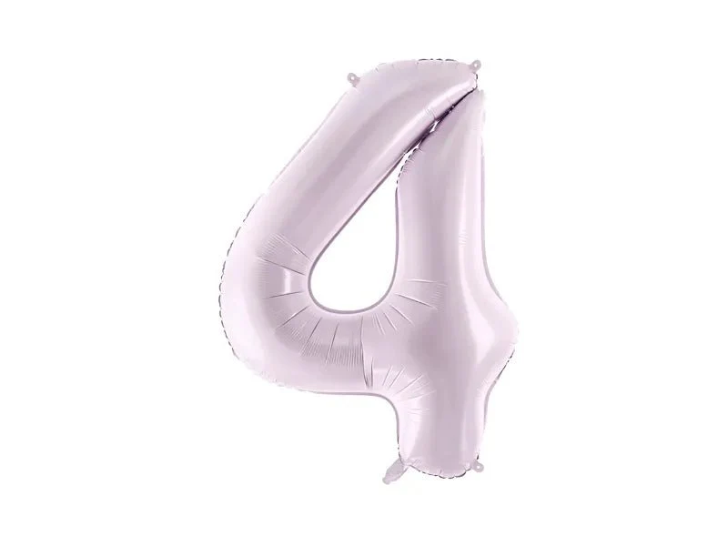 4 Jaar Cijfer Ballon Paars Leeg 72cm