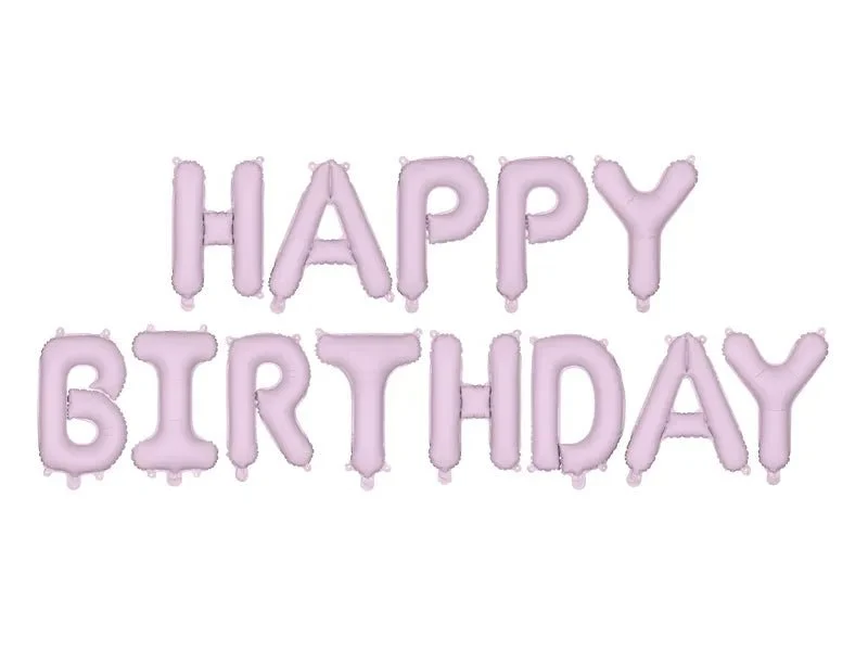Happy Birthday Letter Ballon Paars 3,4m