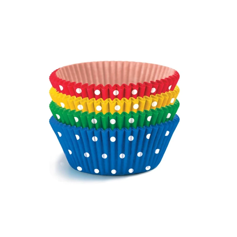 Gekleurde Cupcake Vormpjes 4,5cm 40st