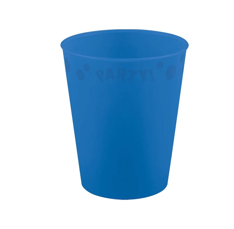 Party Reusable Bright Colors Party Reusable Cup 250Ml Bright Blue 1St