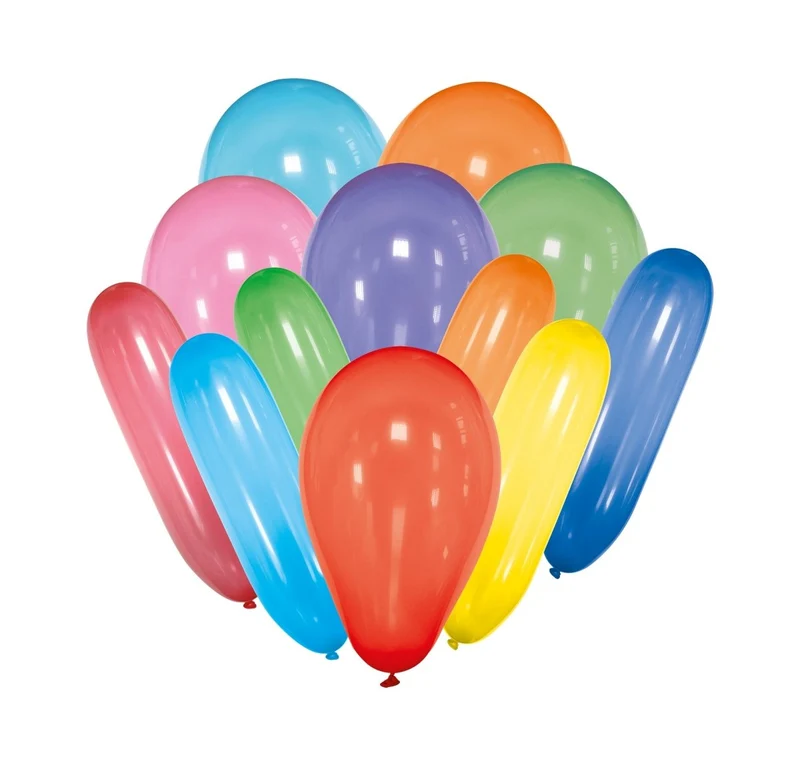 Gekleurde Ballonnen Verschillende Vormen Leeg 30st