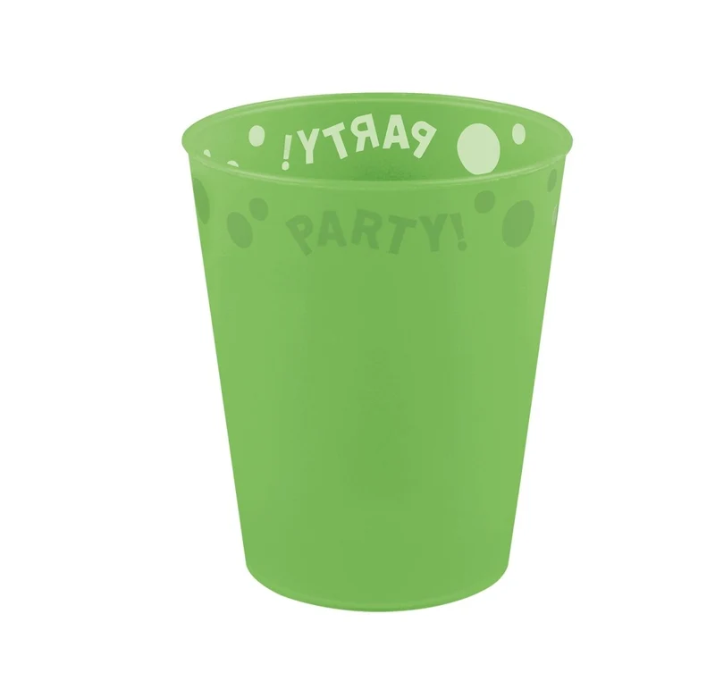 Party Beker Neon Groen 250ml
