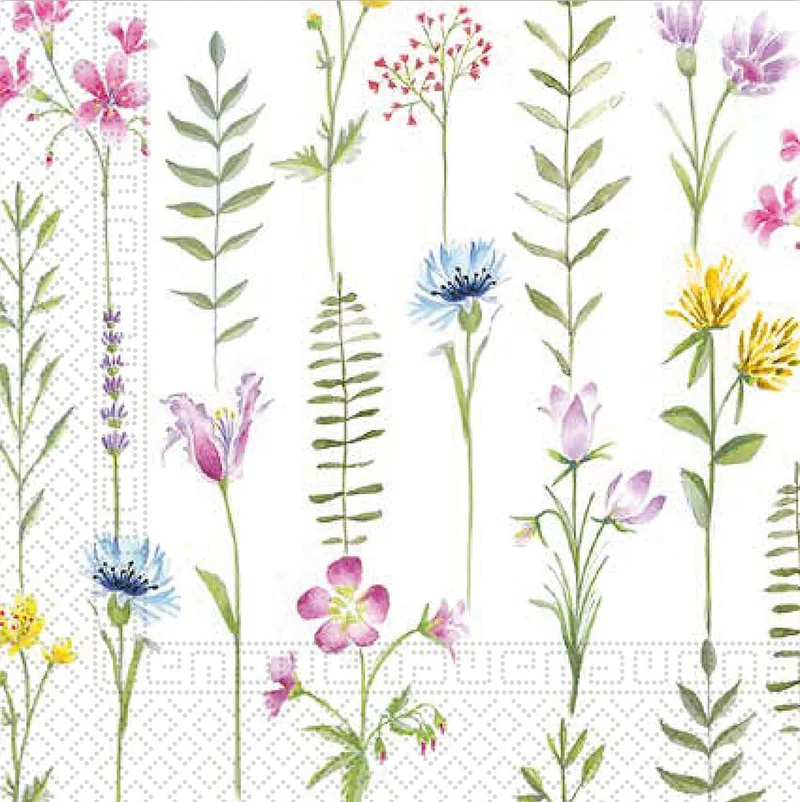 Bloemen Servetten Botanical 33cm 20st