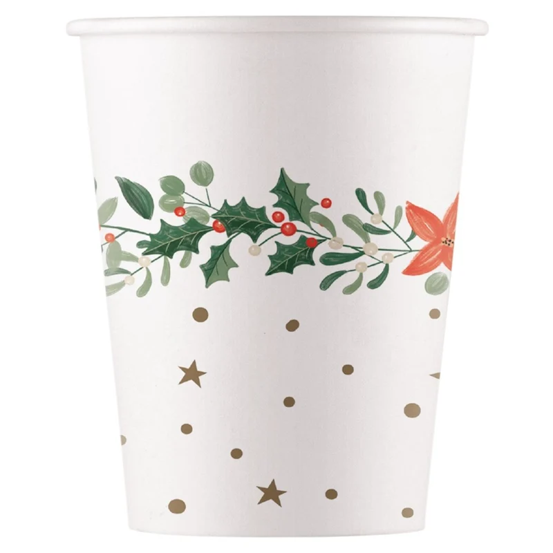 Kerst Beker 200ml 8st
