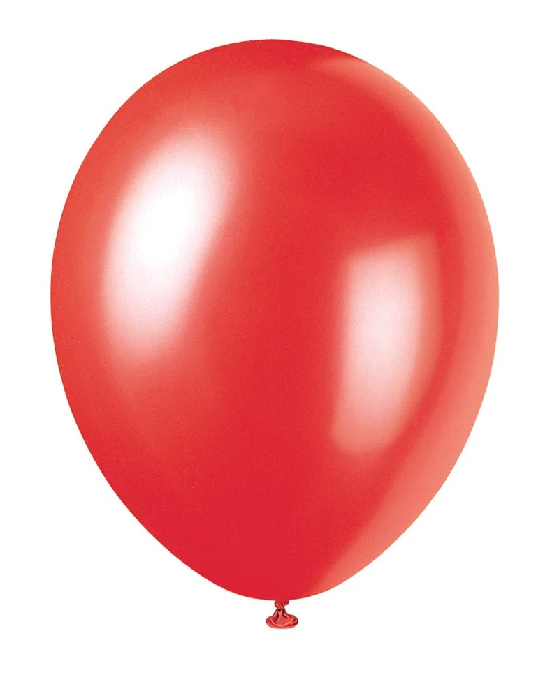 Rood Ballonnen Glans 30cm 10st