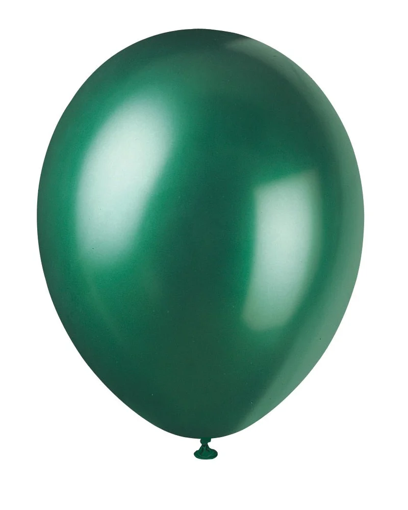 Donkergroene Ballonnen Glans 30cm 10st