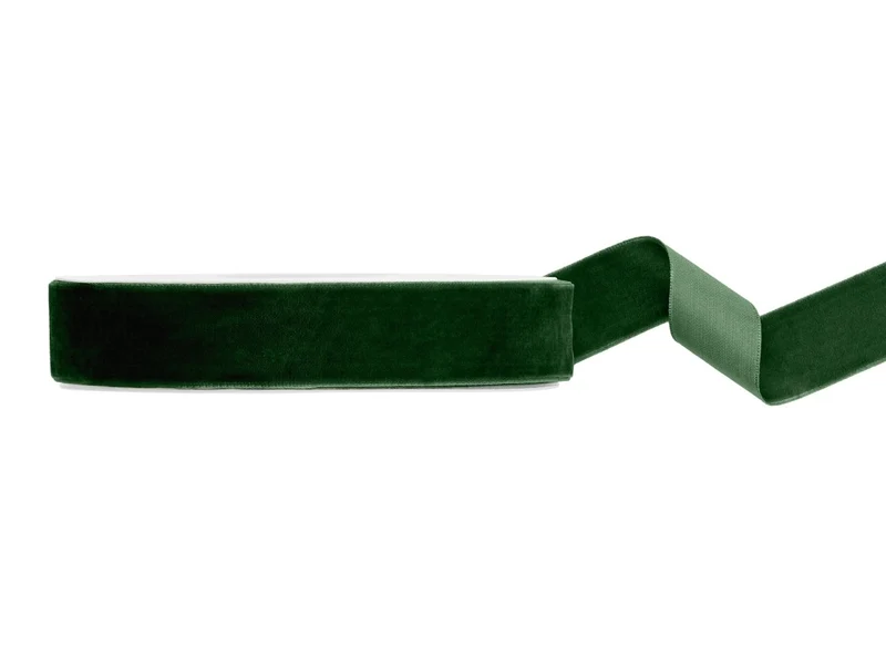 Donkergroene Lint Velour 10m