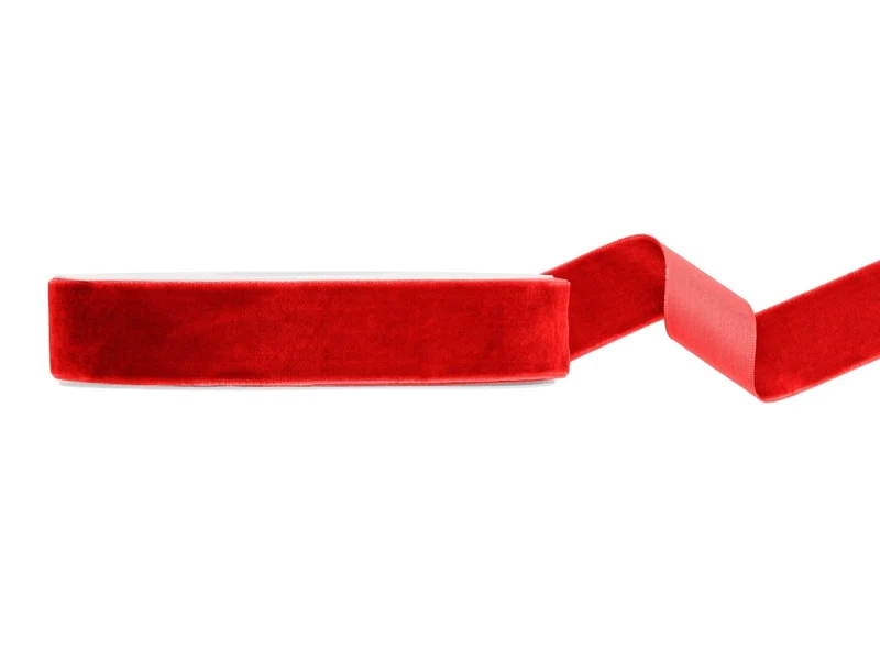 Rood Lint Velour 10m