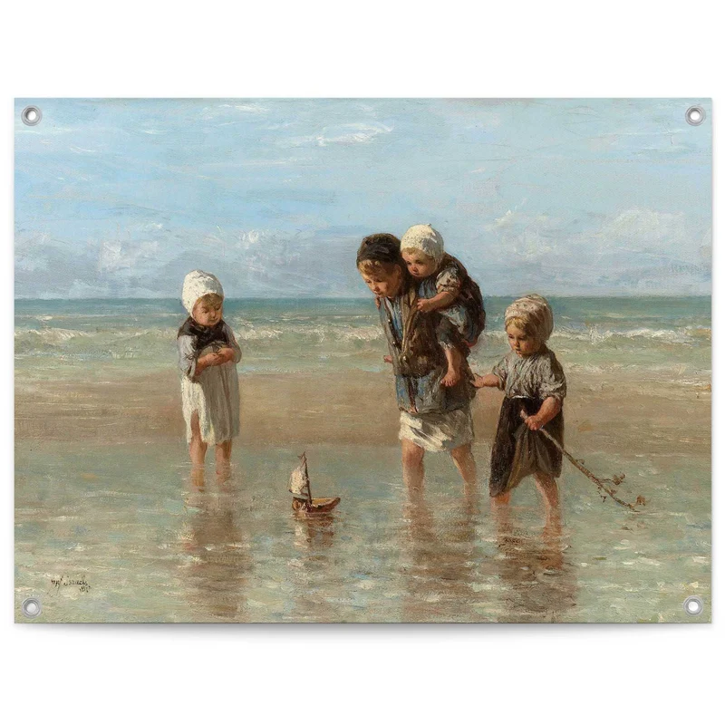 Reinders tuinposter Jozef Israëls - Kinderen der Zee - 60x80cm