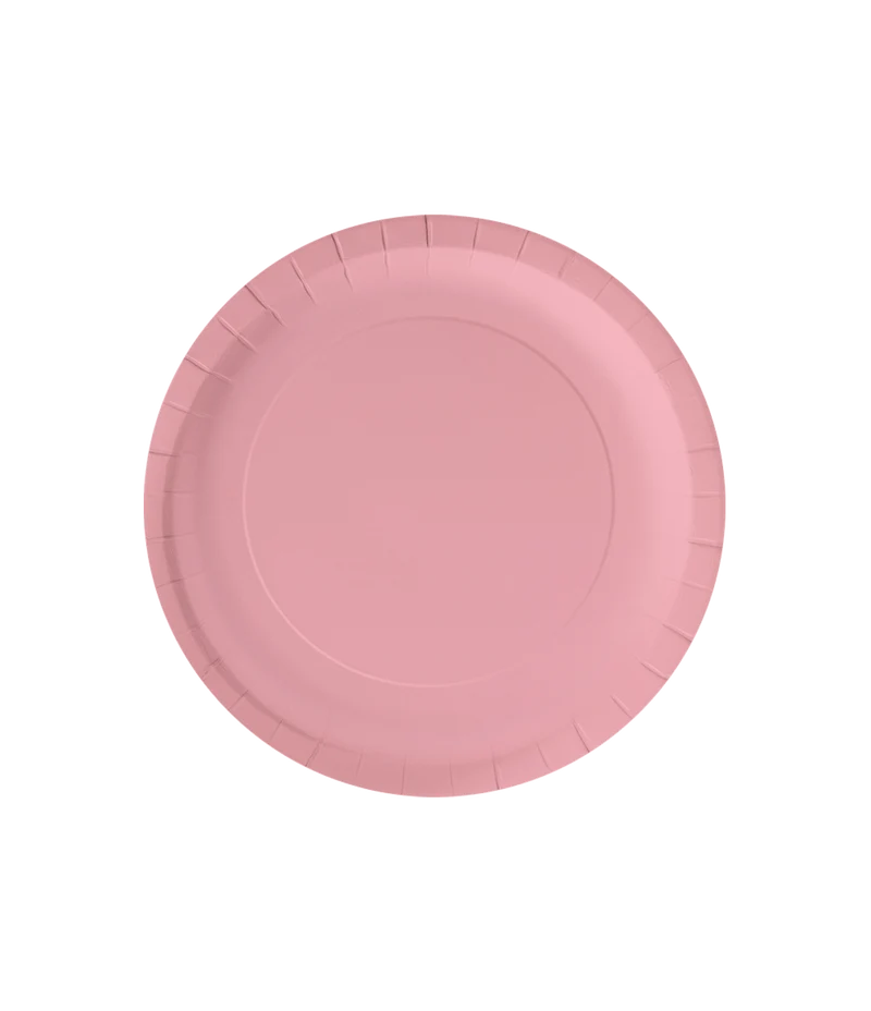 Roze Borden Pastel 23cm 8st