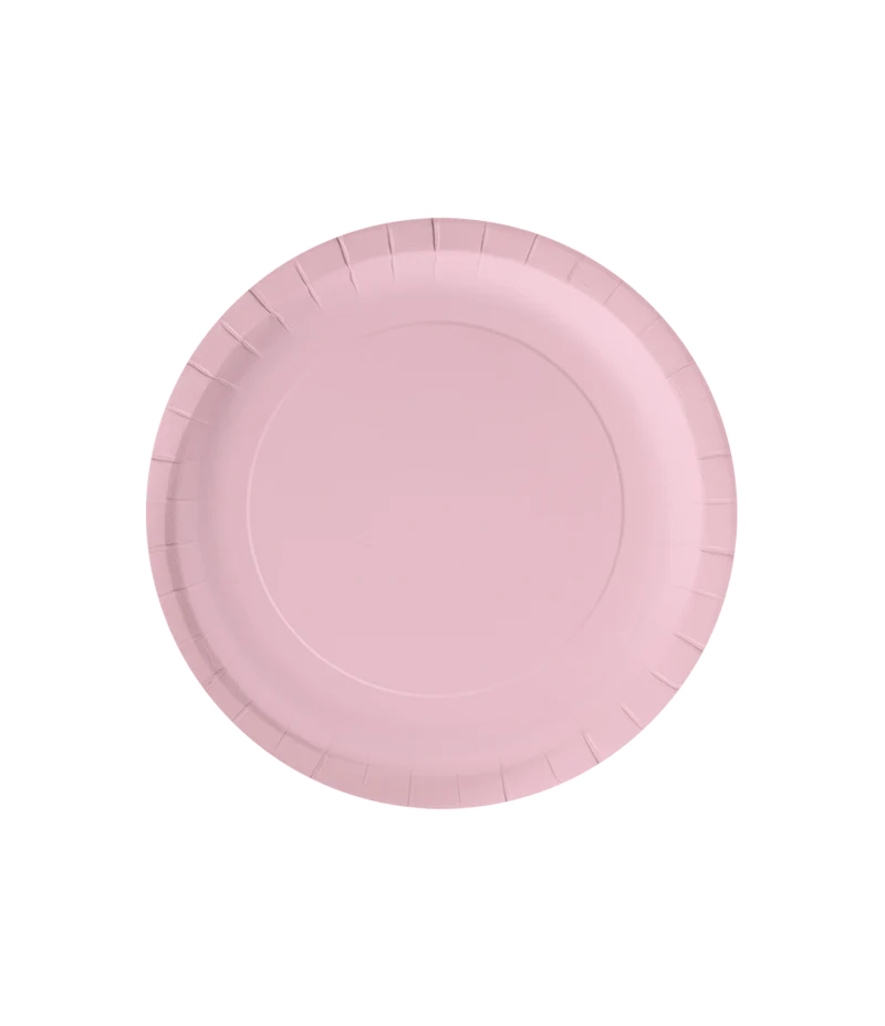 Lichtroze Borden Pastel 23cm 8st