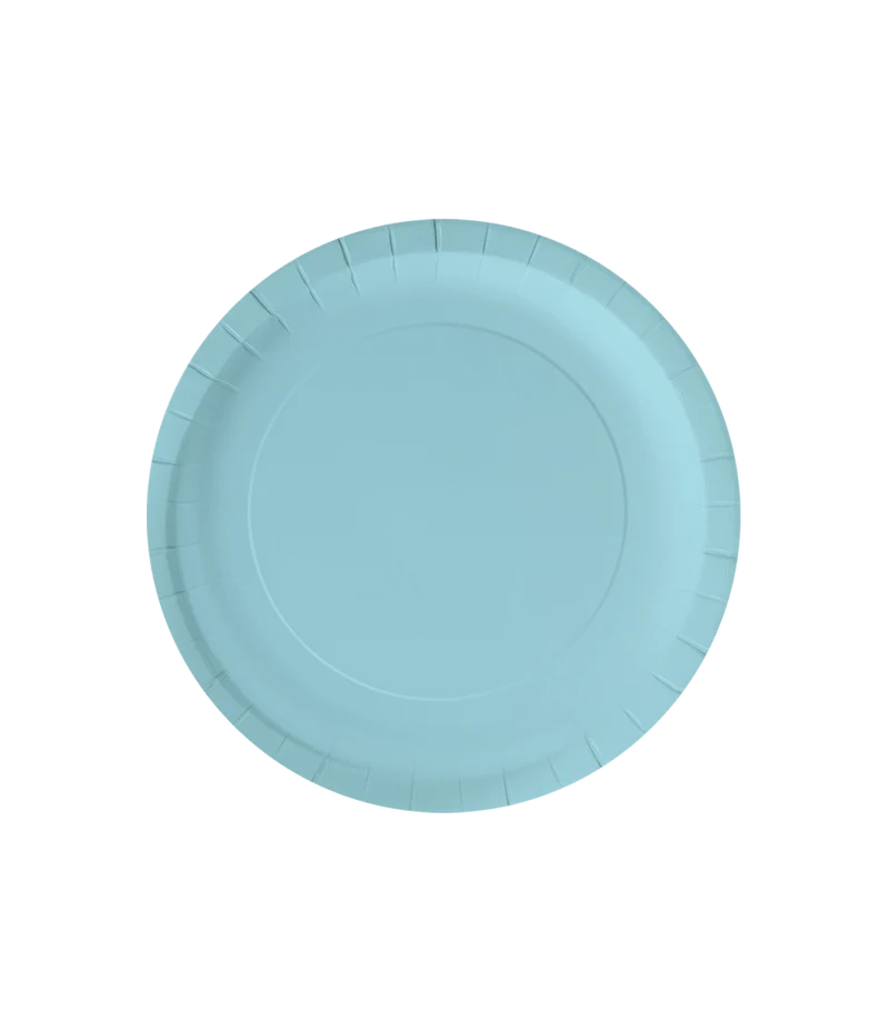 Blauwe Borden Pastel 23cm 8st