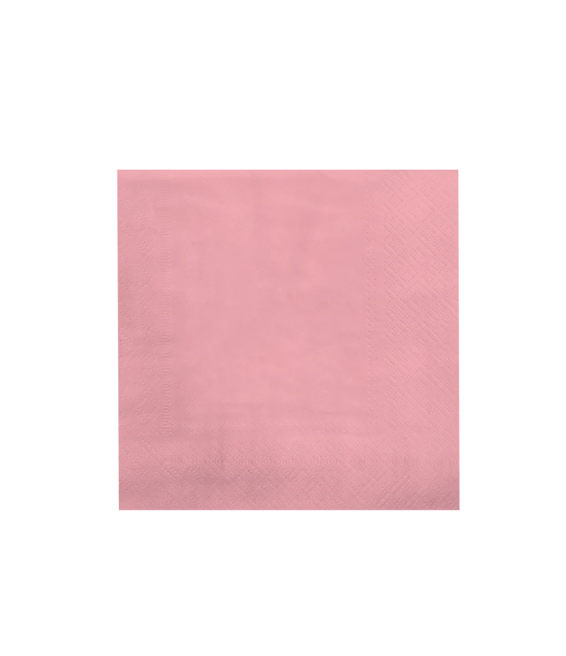 Roze Servetten Pastel 16,5cm 8st
