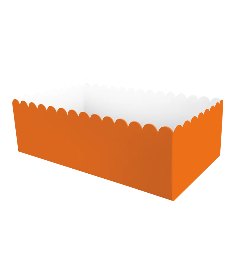 Oranje Snackbakje 12,5cm 8st