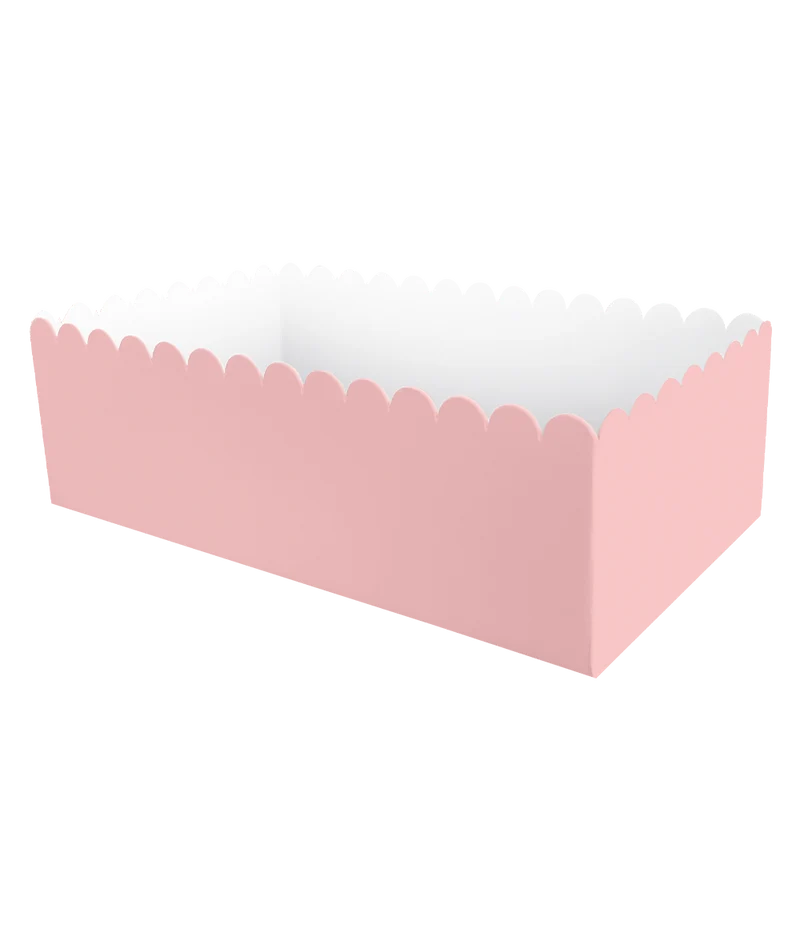 Roze Snackbakje 12,5cm 8st