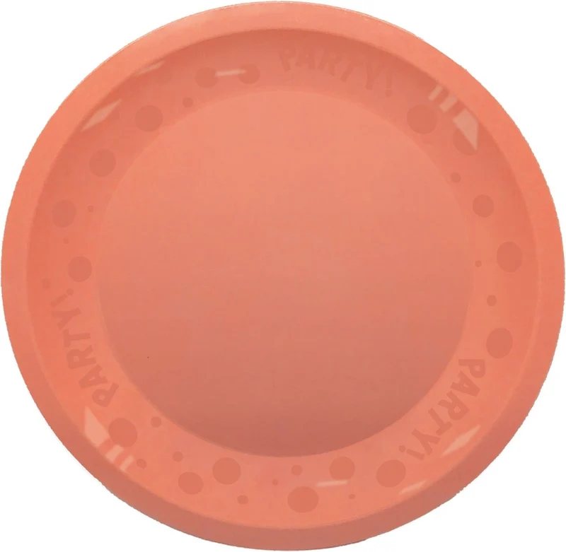 Party Bord Oranje Pastel 21cm