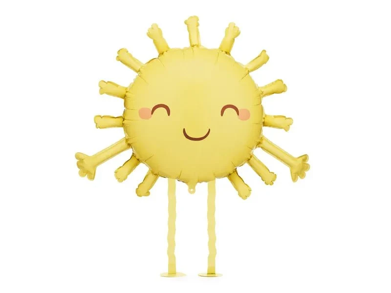 Zon Helium Ballon Geel Leeg 91cm