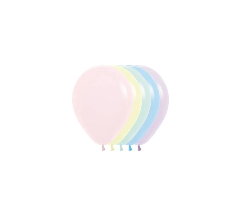 Gekleurde Ballonnen Pastel 12cm 50st